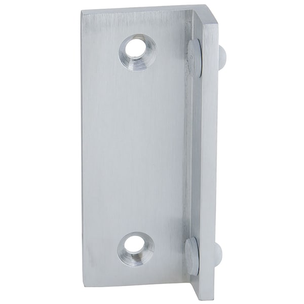 1-1/2" x 3-1/2" Angled Surface Stop, For Single and Double Door, US26D
